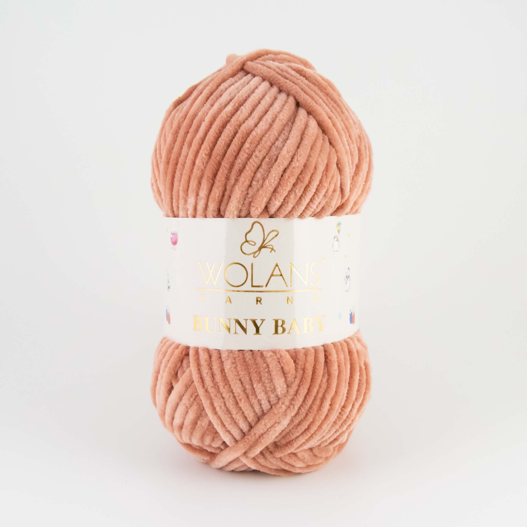 Bunny Baby Wolans fir pufos catifea LEMN DE TRANDAFIR 54