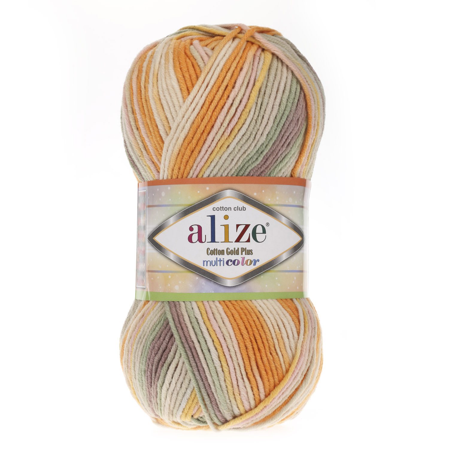 Cotton gold plus Alize fir bumbac si acril multicolor 52176