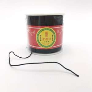 Rola snur shamballa negru 0.8 mm 90 m