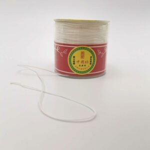 Rola snur shamballa alb 0.8 mm 90 m