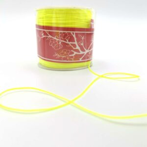 Rola snur shamballa galben neon 0.8 mm 90 m