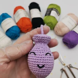 Breloc crosetat Funny Butt plug handmade