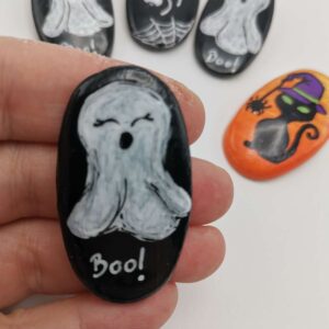 Brosa Fantoma de Halloween - portelan artizanal - handmade