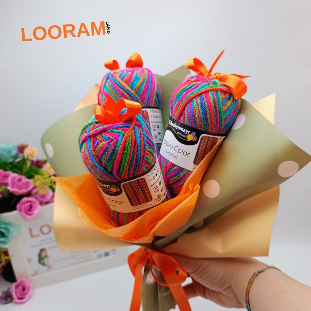 Fir acril 100% Bravo Color 95 multicolor buchet (6)