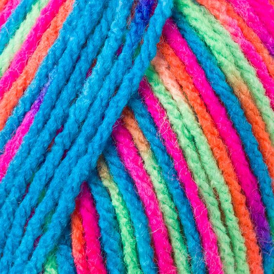 Fir acril 100% Bravo Color 95 multicolor sectiune