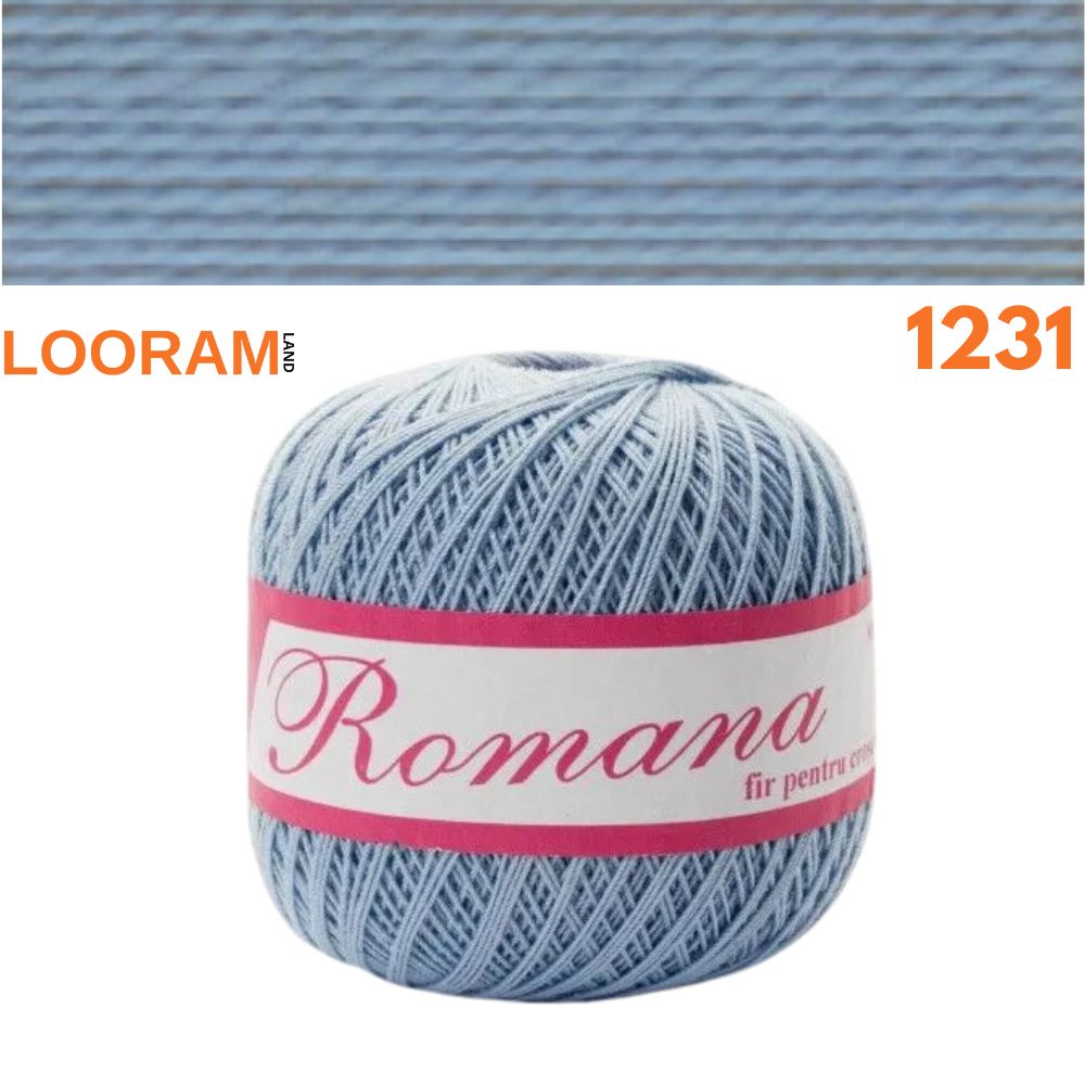 Flavia Românofir fir bumbac mercerizat albastru 1231