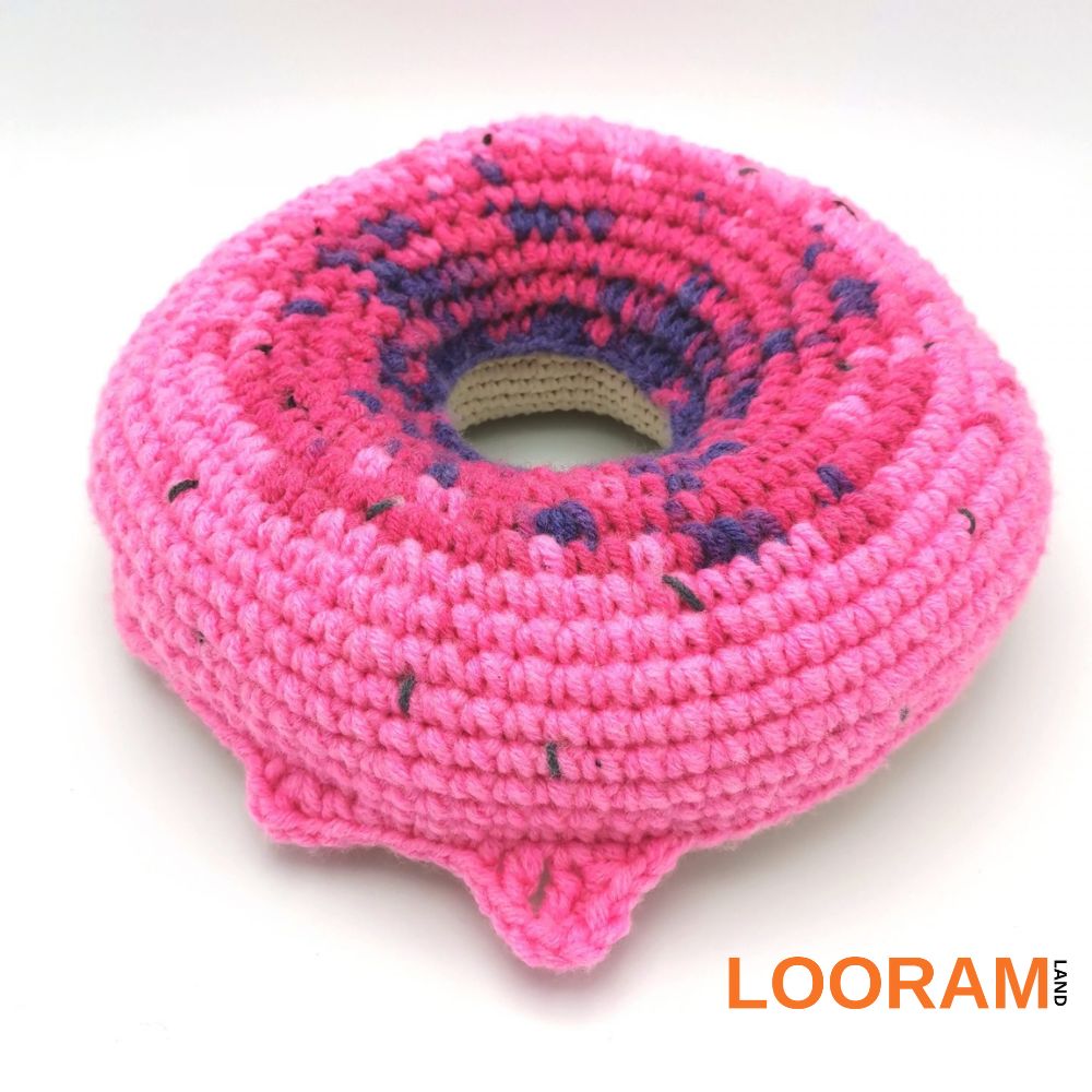 Gogoașă glazurată jucărie pernă decorativă dulce 26 cm