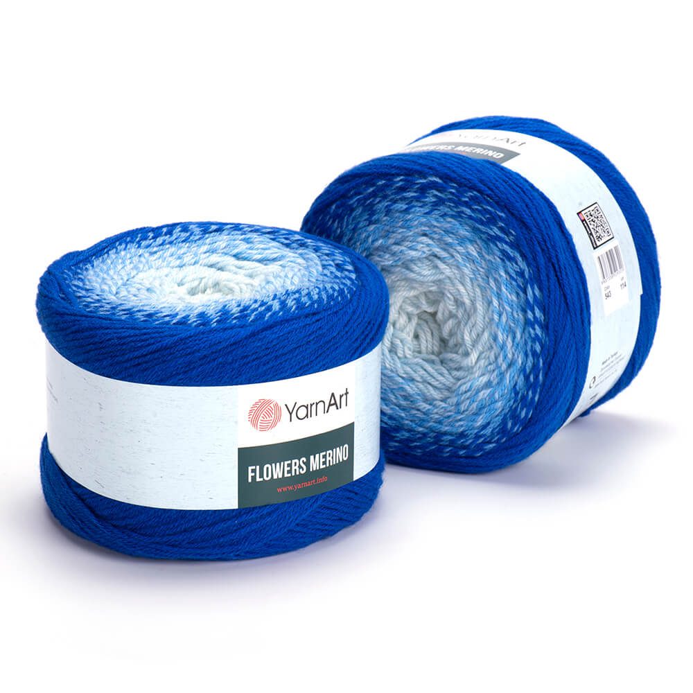 Flowers Merino YarnArt fir acril si lana multicolor 543