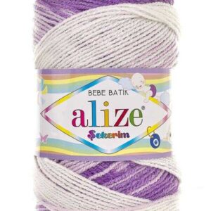 Sekerim bebe batik Alize fir acril multicolor 7254