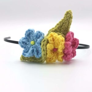 Bentita cu flori handmade crosetate