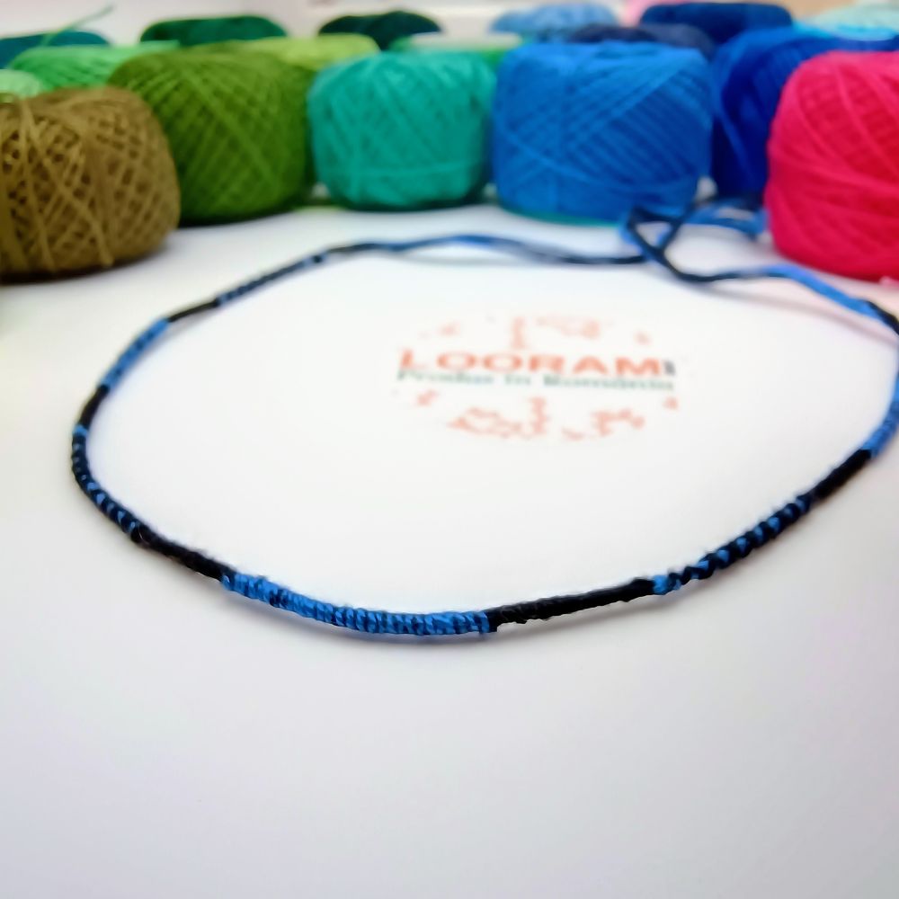 Brățară din ață colorată subțire multicoloră model 5 - pe comandă