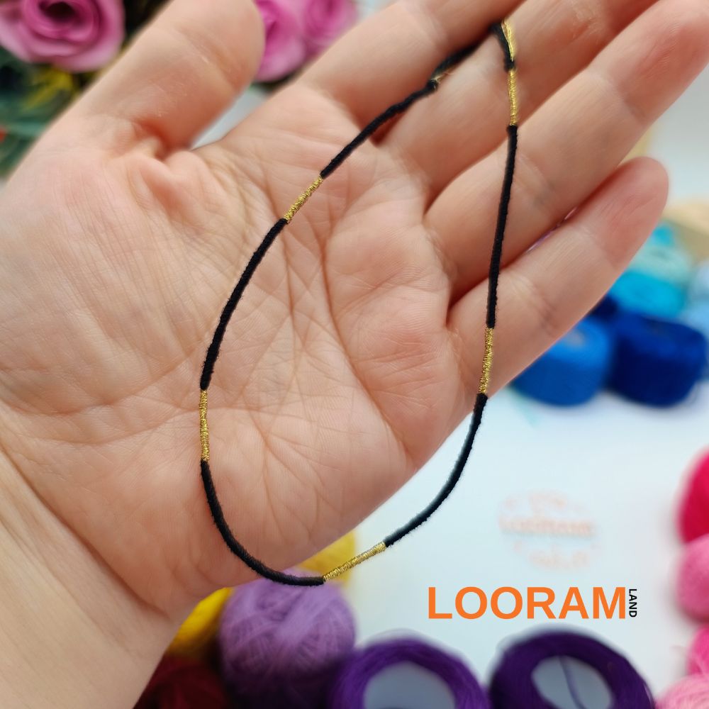 Brățară din ață colorată subțire multicoloră model 7 - pe comandă