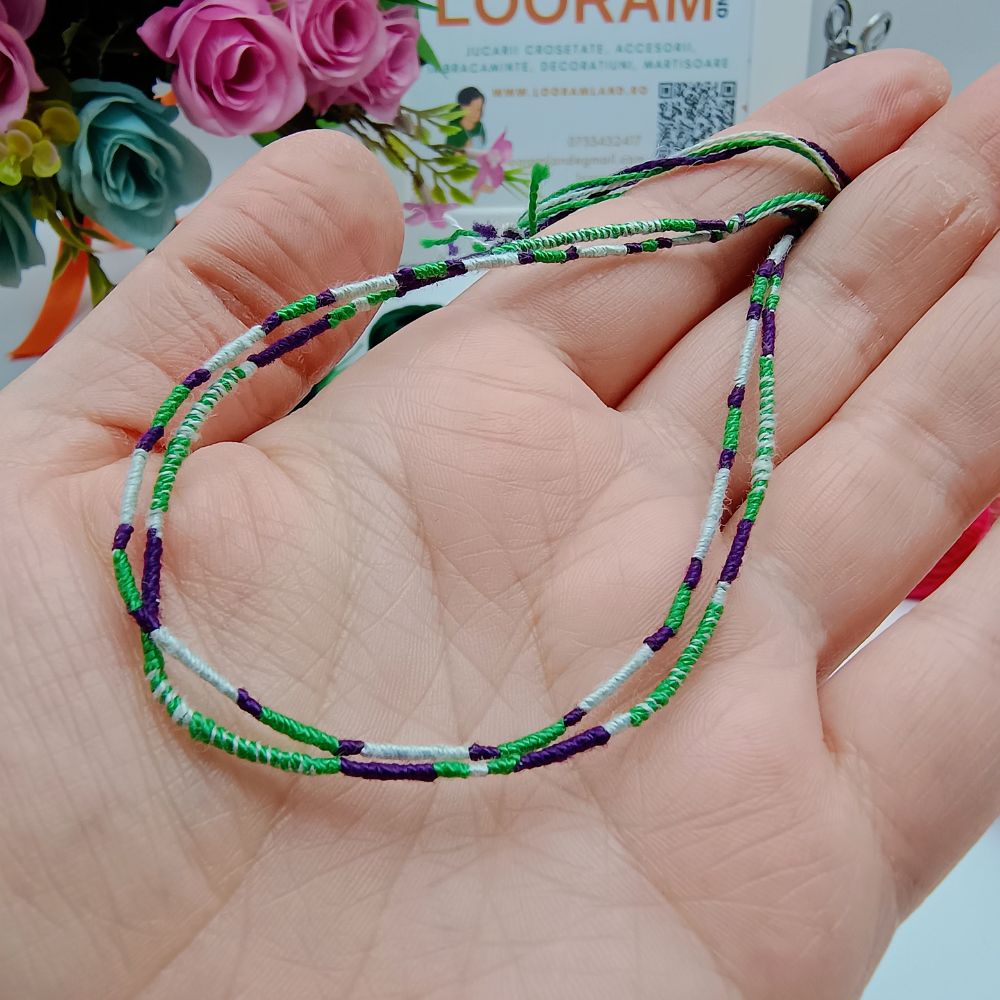 bratara din ata colorata realizata manual ca in vama veche (6)