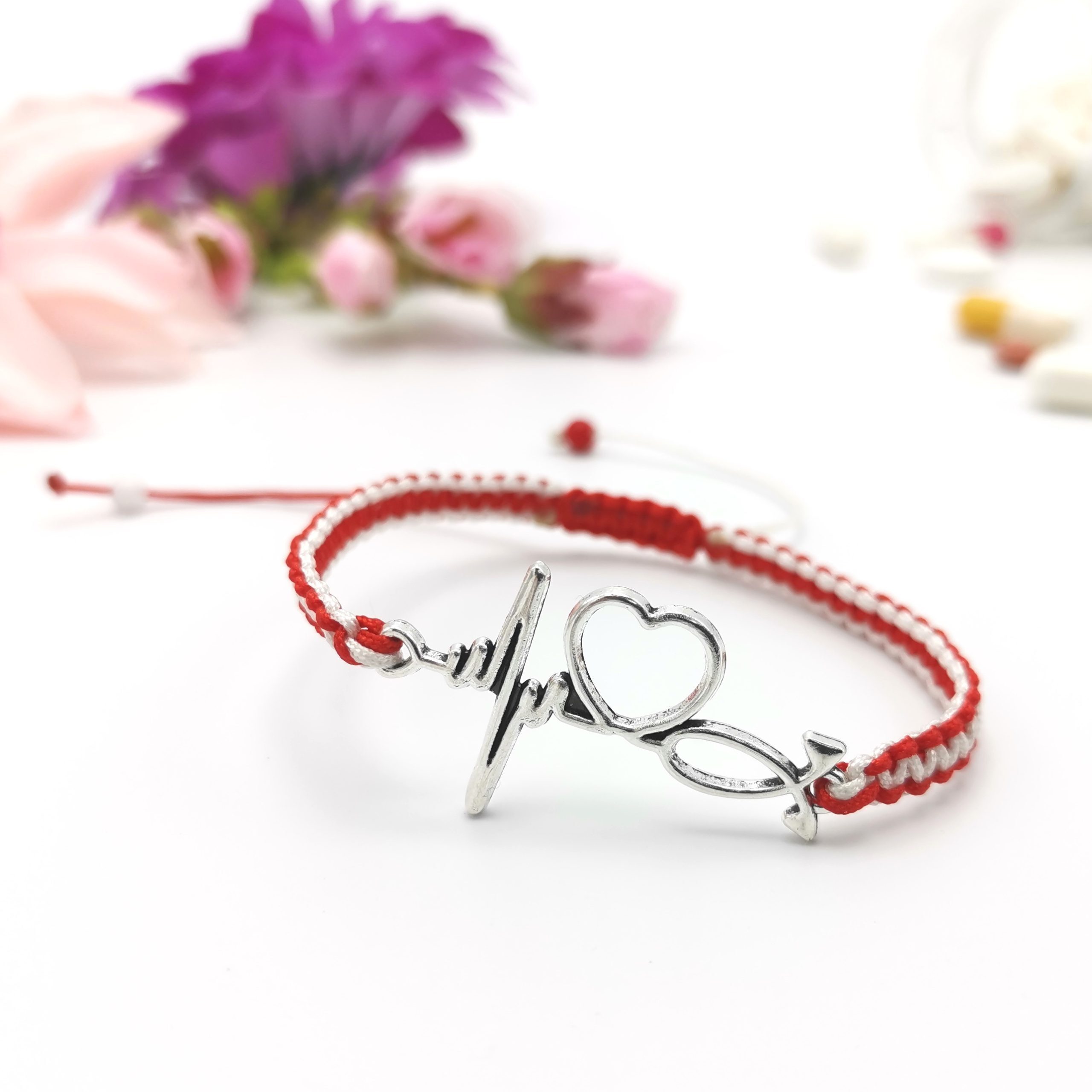 Bratara martisor cu puls si inima