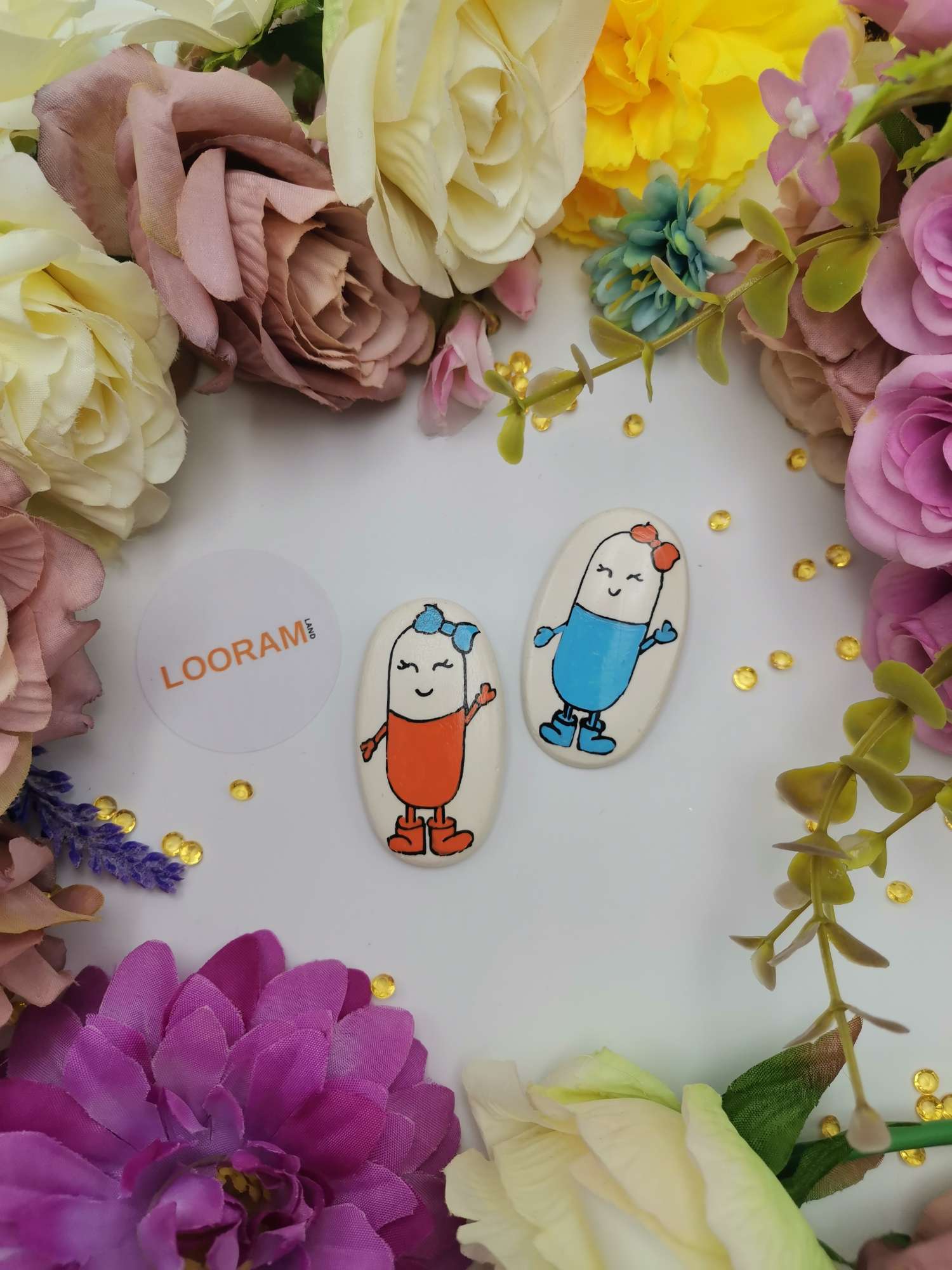 broșă mărțișor pastilă medicament