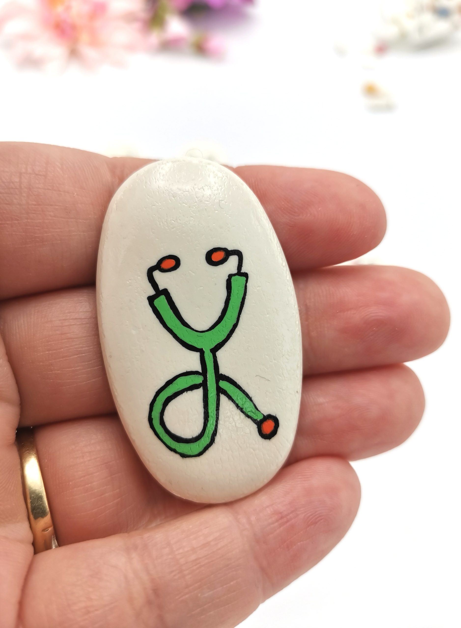 Brosa Stetoscop verde