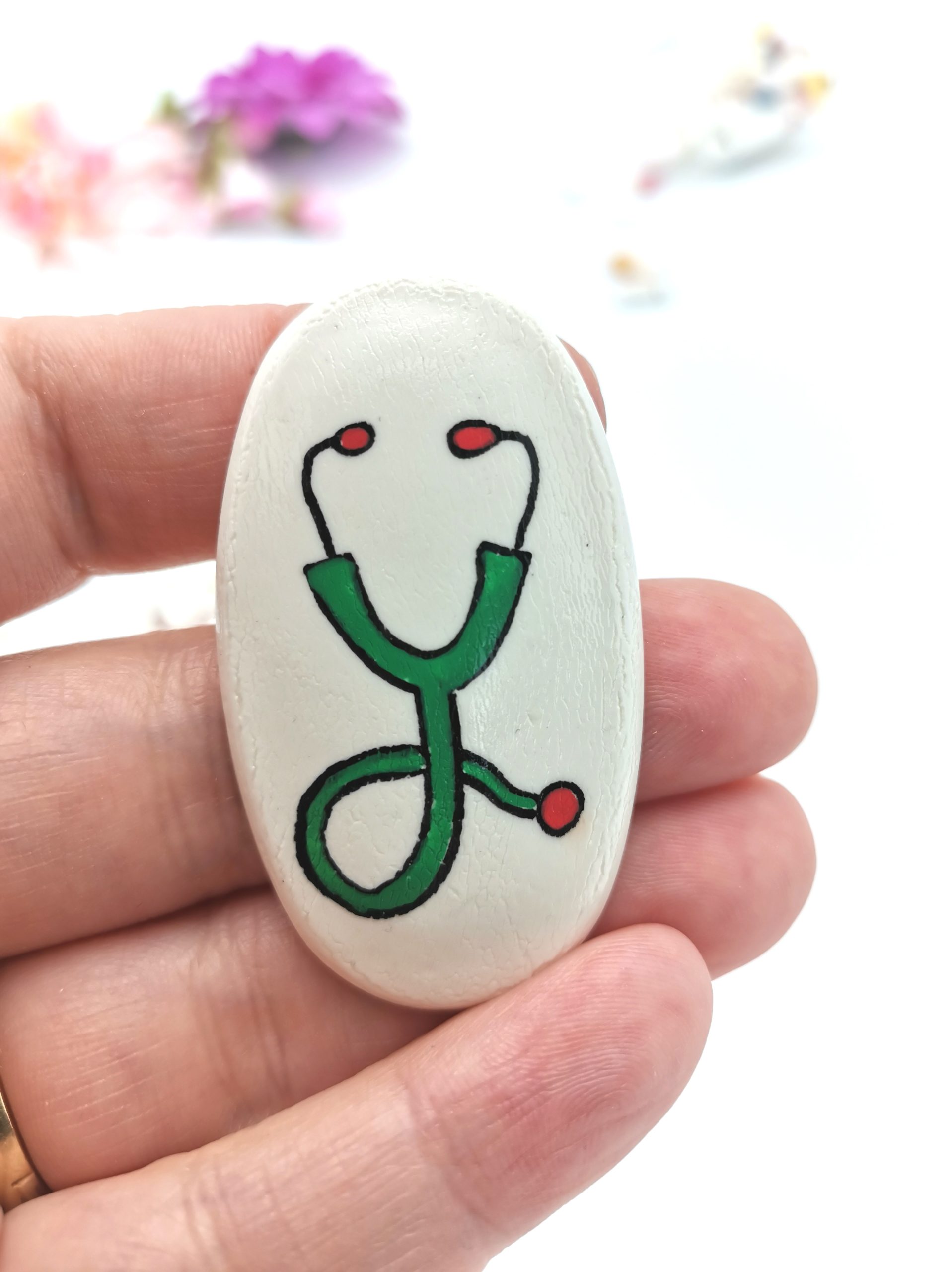 Brosa Stetoscop verde