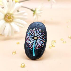 Broșă handmade mărtișor Păpădie