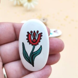 Brosa martisor Lalea stilizata