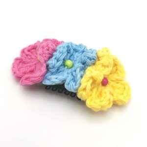 Clama crosetata flori handmade