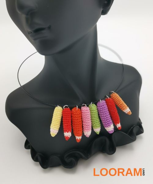 colier creionae colorate crosetate manual cadou profesor (4)