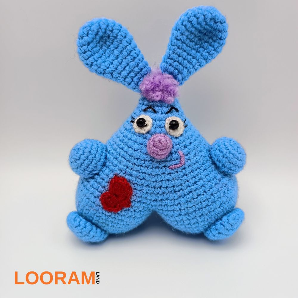 cutie cadou jucarie crosetata iepuras lucrat manual (7)