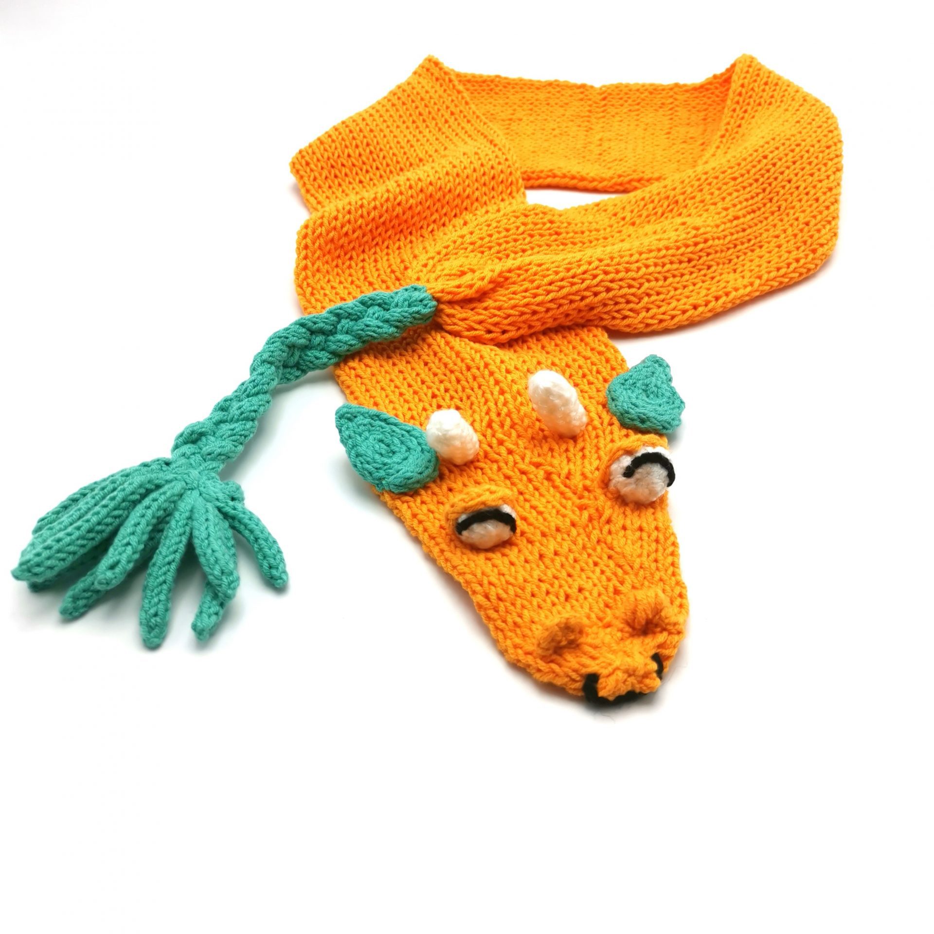 Fular tricotat dragon