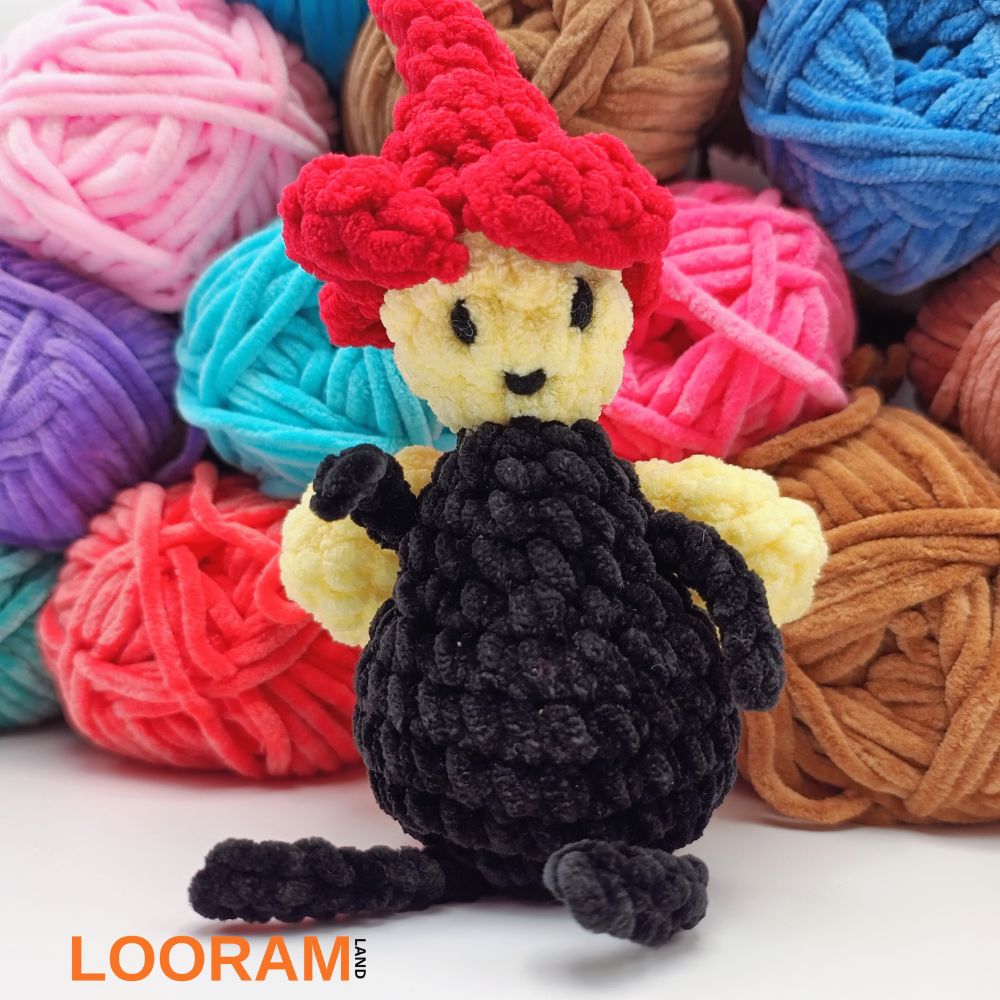 Gâză croșetată jucărie pufoasă decorativă