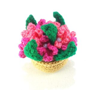 Ghiveci cu flori roz