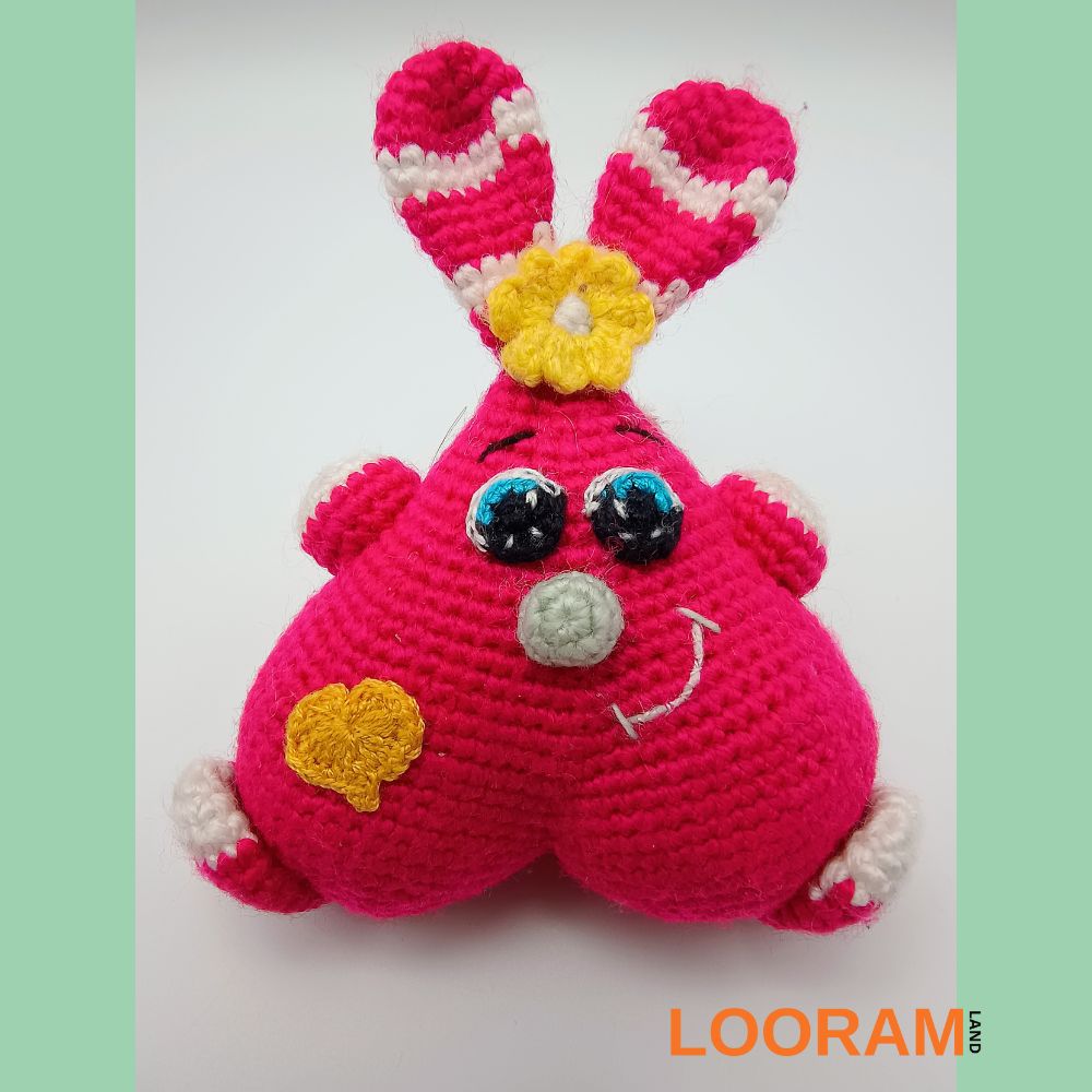 iepuras roz jucarie crosetata manual (4)