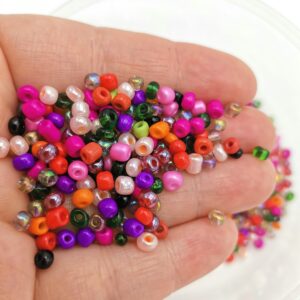 Margele de nisip mix multicolor cod M6 4 mm