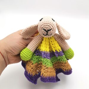 Jucarie oita crosetata tip paturica pentru somn - pe comanda