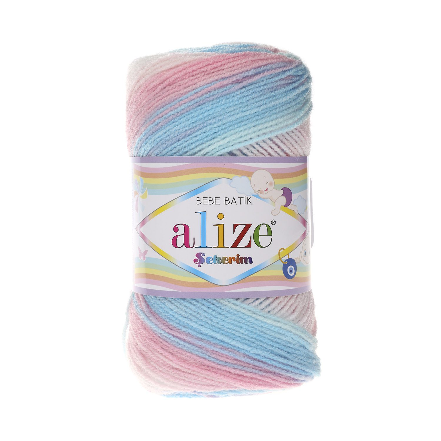 Sekerim bebe batik Alize fir acril multicolor 2604