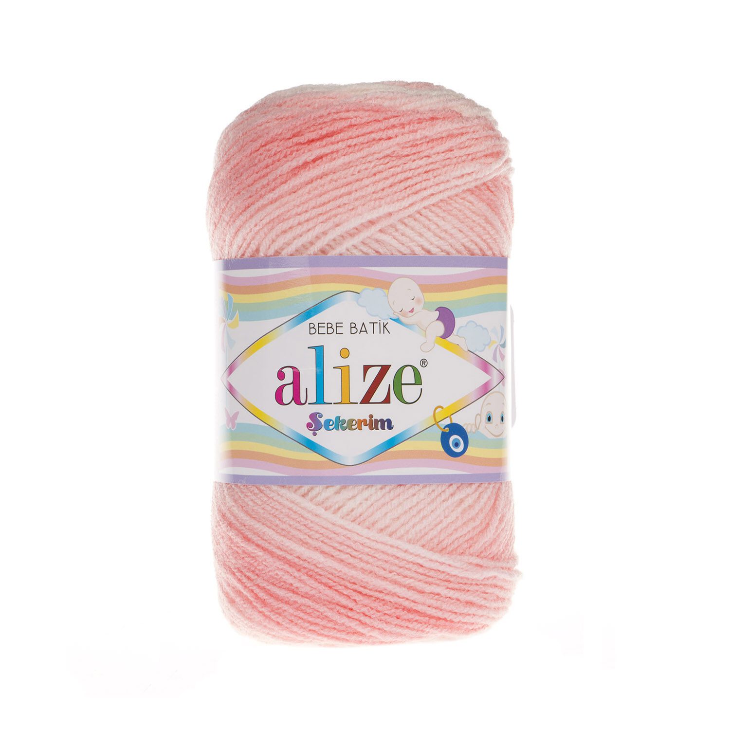Sekerim bebe batik Alize fir acril multicolor 6319