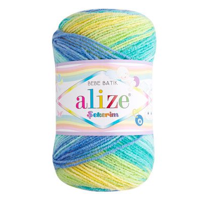 Sekerim bebe batik Alize fir acril multicolor 4789