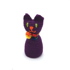 Pisica decorativa - jucarie mov