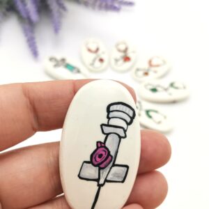 Brosa handmade Branula medicina - martisor