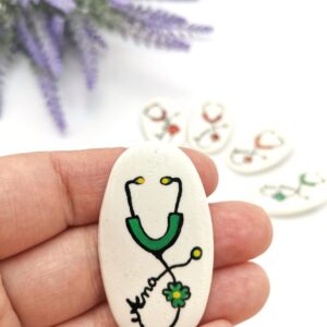 Brosa handmade Stetoscop Ana medicina