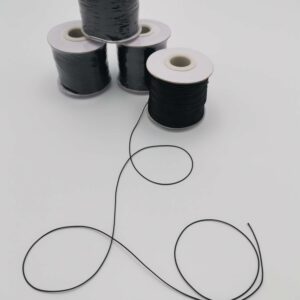 Rola snur negru cerat 0.4 - 0.5 mm pentru bratari handmade