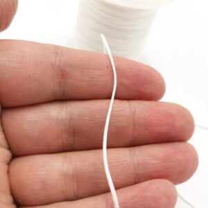 Snur shamballa Dandelion alb 1 mm 10 m