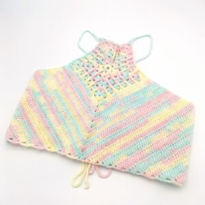 Top crosetat manual multicolor - bluza handmade