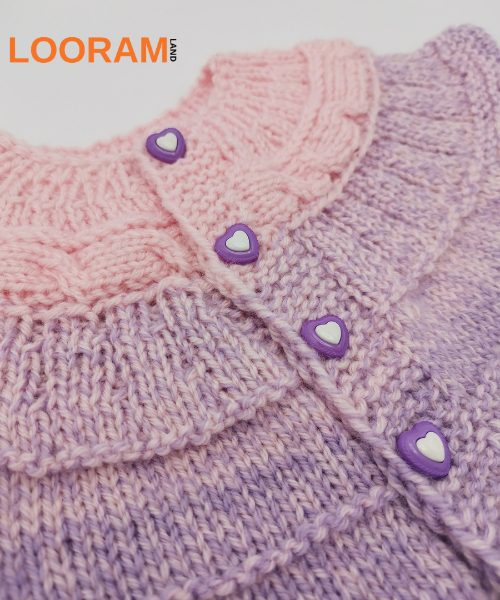 vesta tricotata manual pentru fetita 1-2 ani (6)